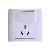 飛雕 86型16A一開三孔插座E6系列