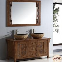 明清古典系列落地雙盆浴室柜 FB-G9011