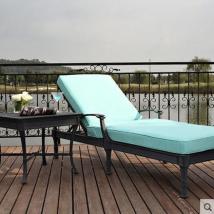 斐梵高檔戶外家具 阿帝比斯鑄鋁鑄鋁別墅庭院單人躺床茶幾組合