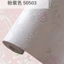 3D加厚歐式田園無紡布壁紙溫馨浪漫臥室客廳婚房背景墻紙批發(fā)包郵